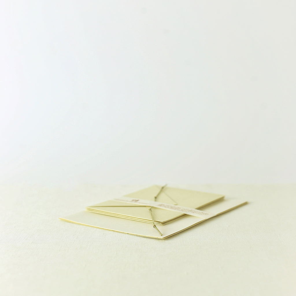 Handcrafted, Handmade, Japanese, Letter set, Paper, Bamboo pulp paper, Mulberry finer paper, Ivory colour, Beautiful Quality, Unique, Made in Japan.