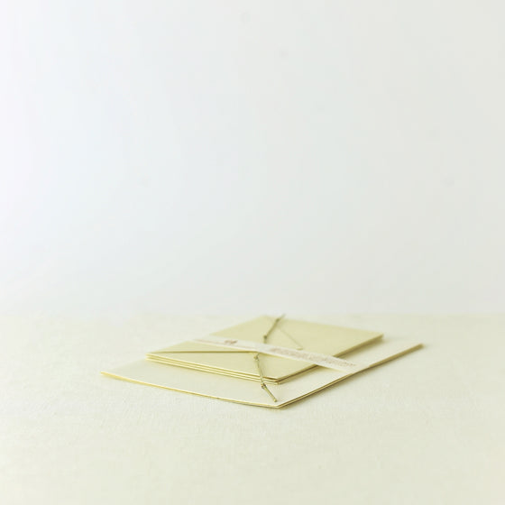 Handcrafted, Handmade, Japanese, Letter set, Paper, Bamboo pulp paper, Mulberry finer paper, Ivory colour, Beautiful Quality, Unique, Made in Japan.