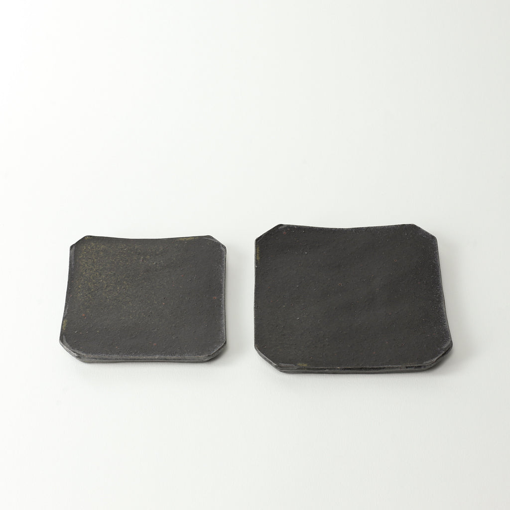 Square Plate Medium - Dark Charcoal