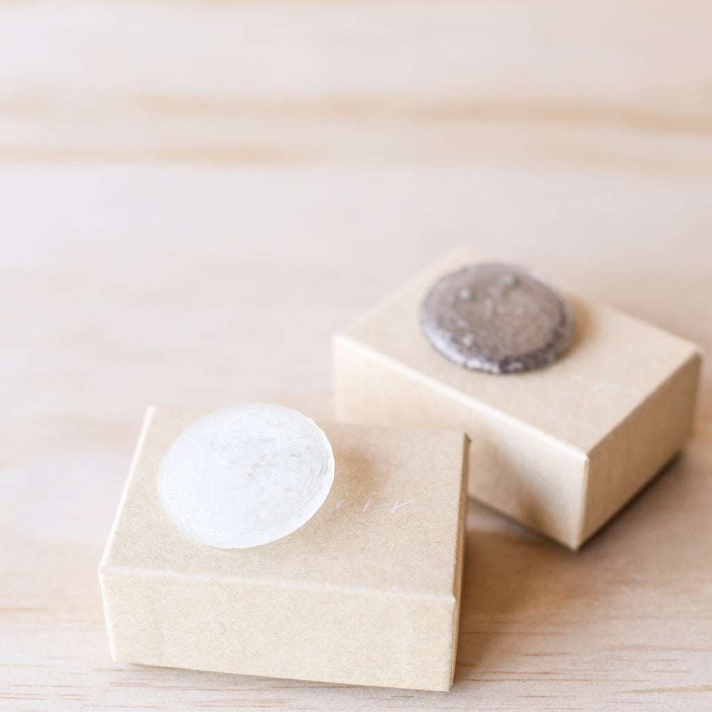 Coin Brooch - White
