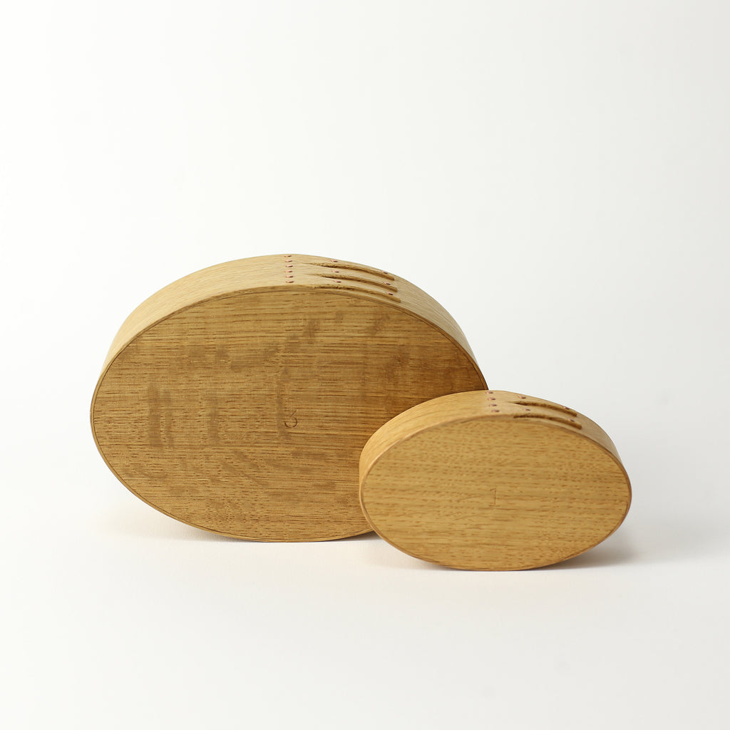 Japanese Oak Oval Box Small