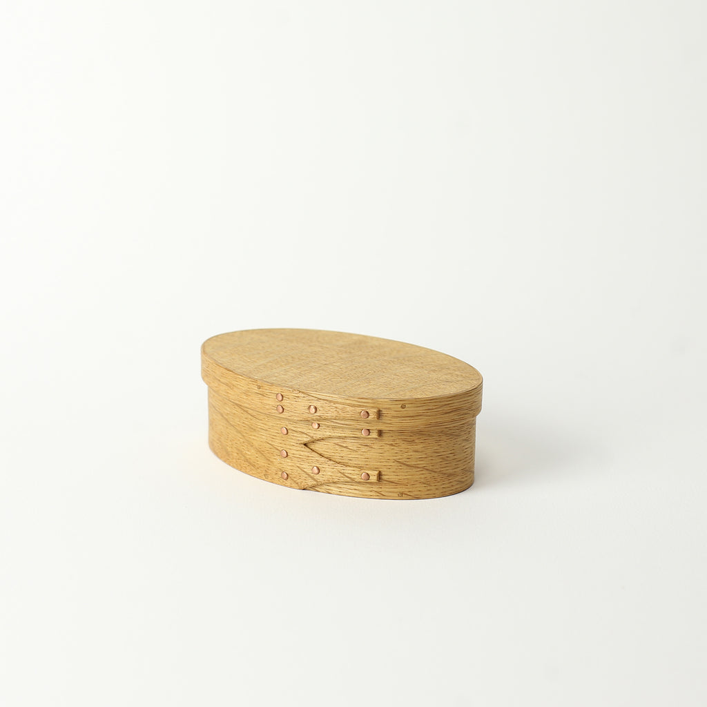 Japanese Oak Oval Box Small