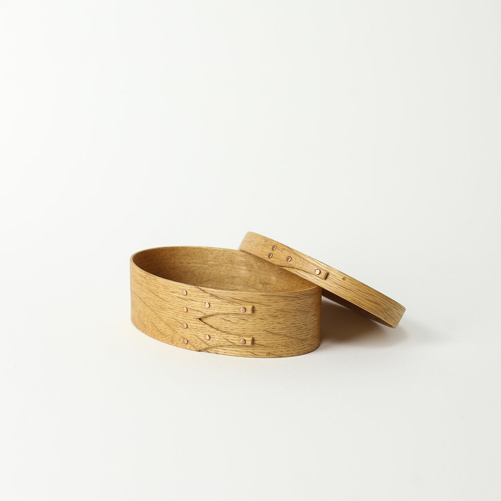 Japanese Oak Oval Box Small