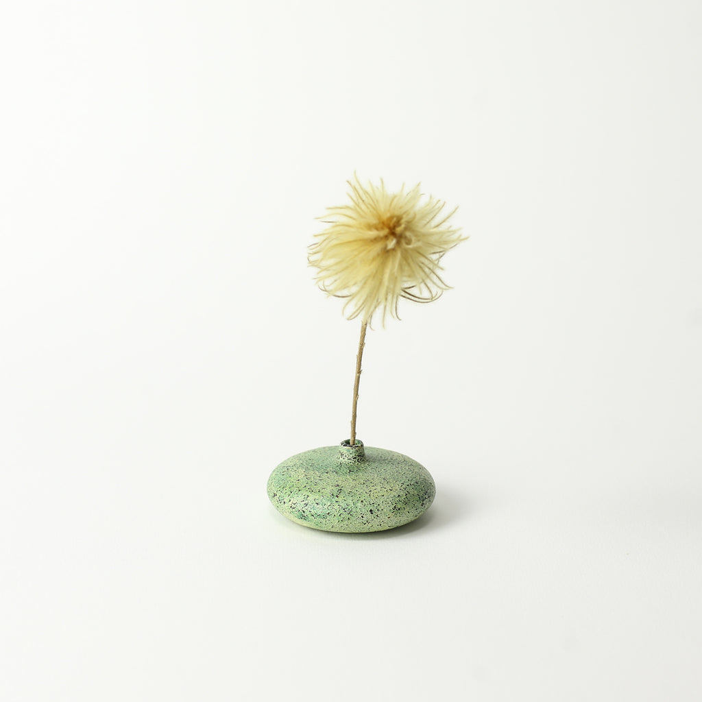 Wild Cherry Dry Flower Vase Green