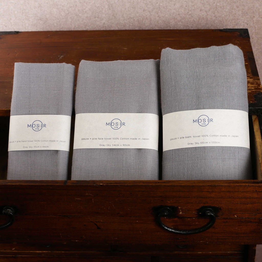 Face Towel - Gray Sky