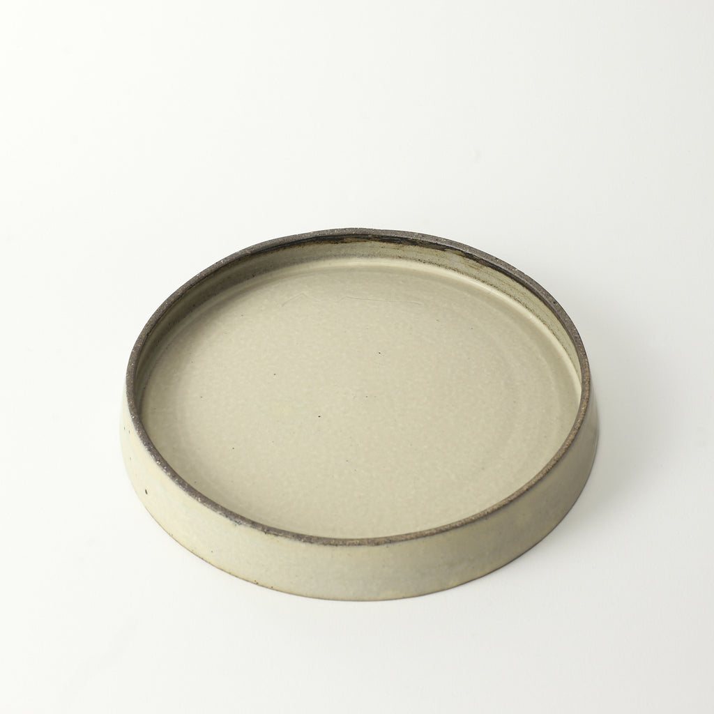 Raised Plate - White Cream