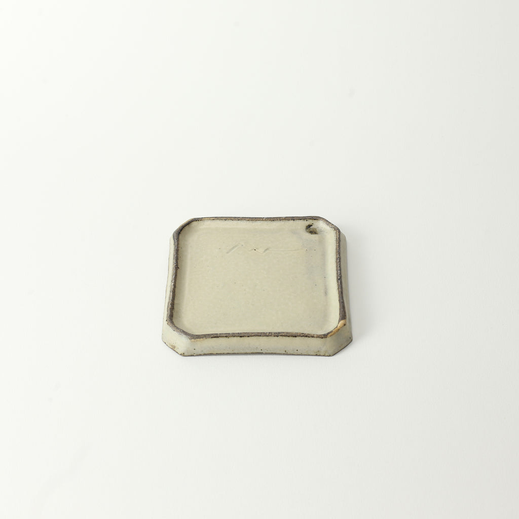 Square Plate Small - Light Cream