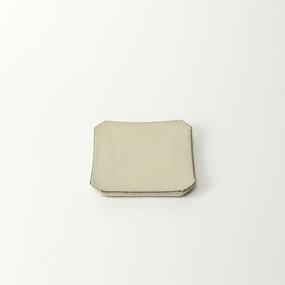 Square Plate Small - Light Cream