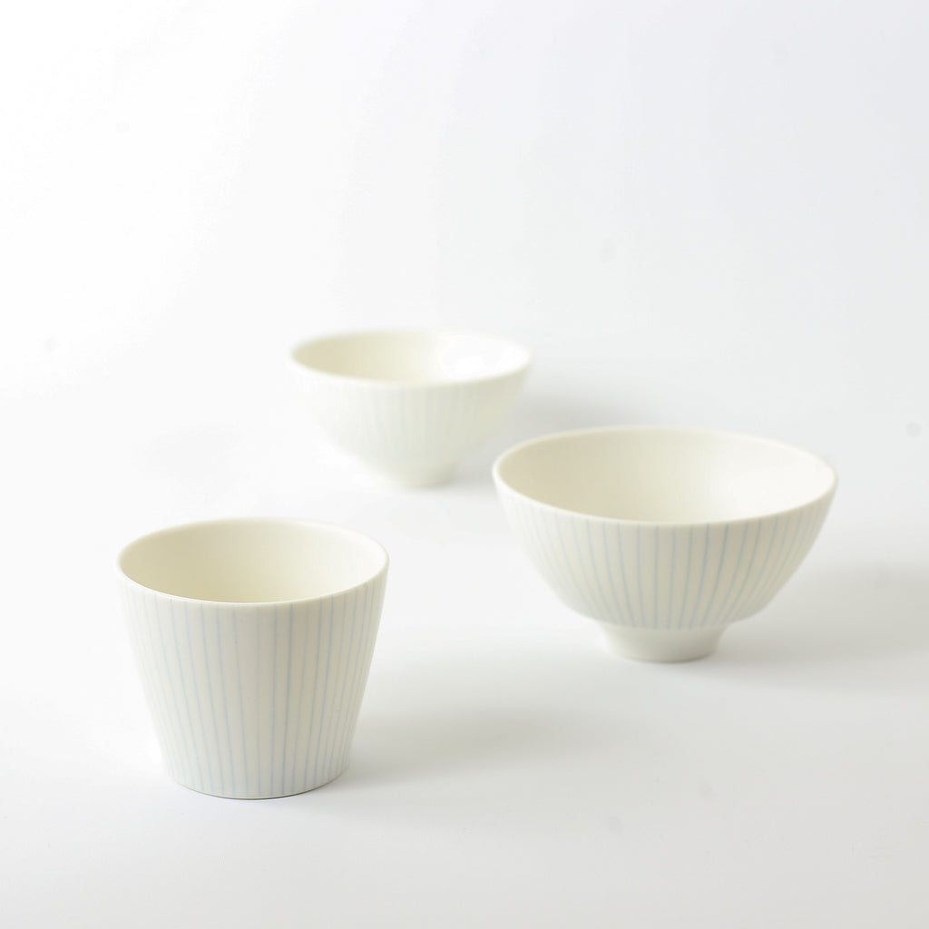 Blue Striped Maru Bowl M