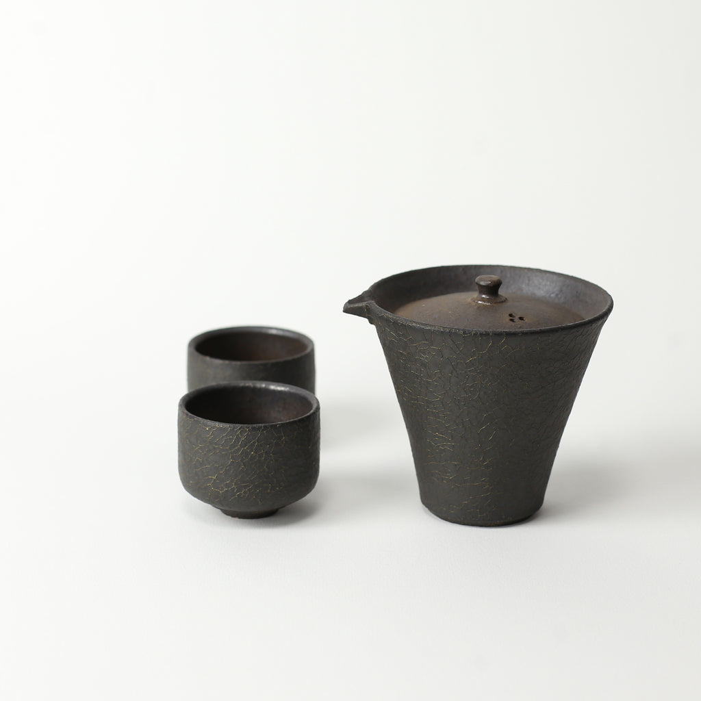 Hibi Black Japanese Tea Pot
