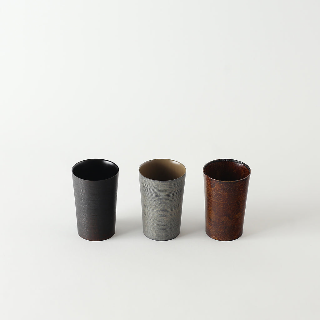 Fuki Blue Urushi Japanese Cherry Tumbler