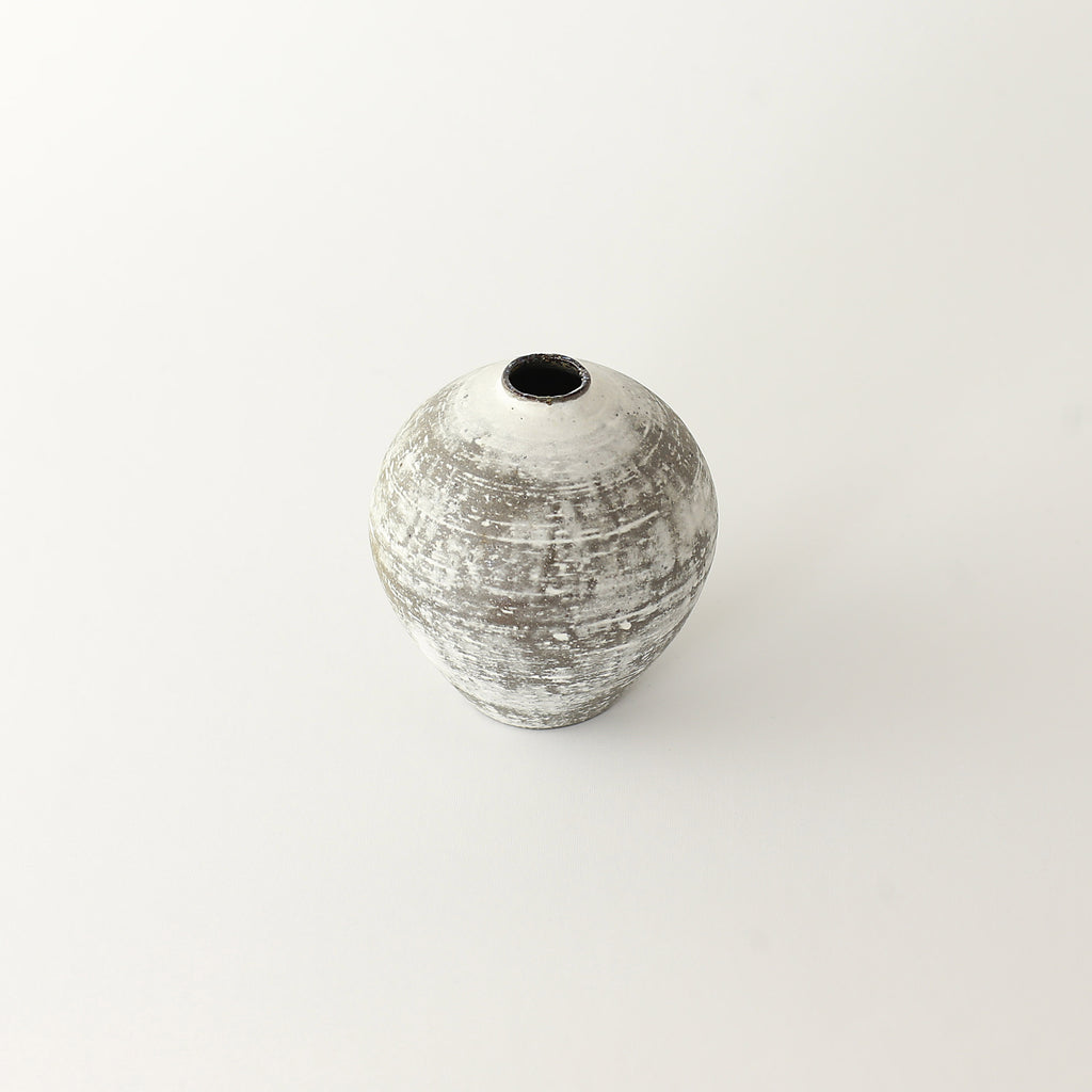 Snowy Grey Vase