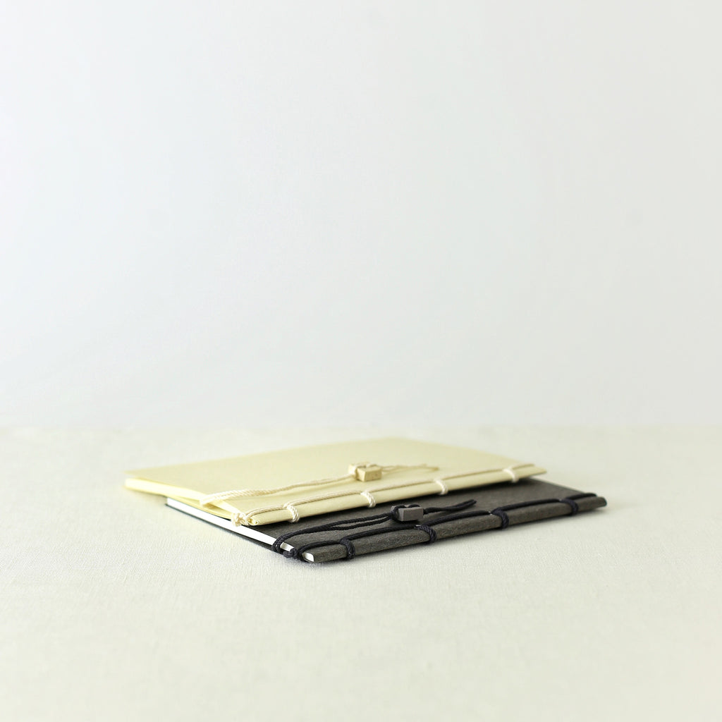 Japanese notebook, Handmade, Handcrafted, Paper, Bamboo pulp paper, Washi, Blank pages, Ceramic bead book marker, Beautiful Quality, Gifts, Made in Japan.