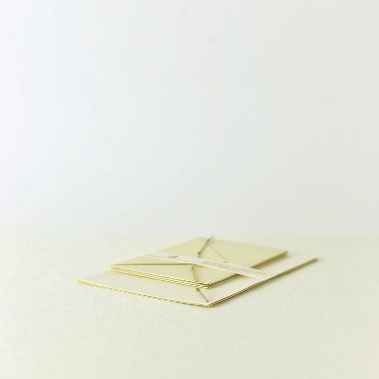 Handcrafted, Handmade, Japanese, Letter set, Paper, Bamboo pulp paper, Mulberry finer paper, Ivory colour, Beautiful Quality, Unique, Made in Japan.