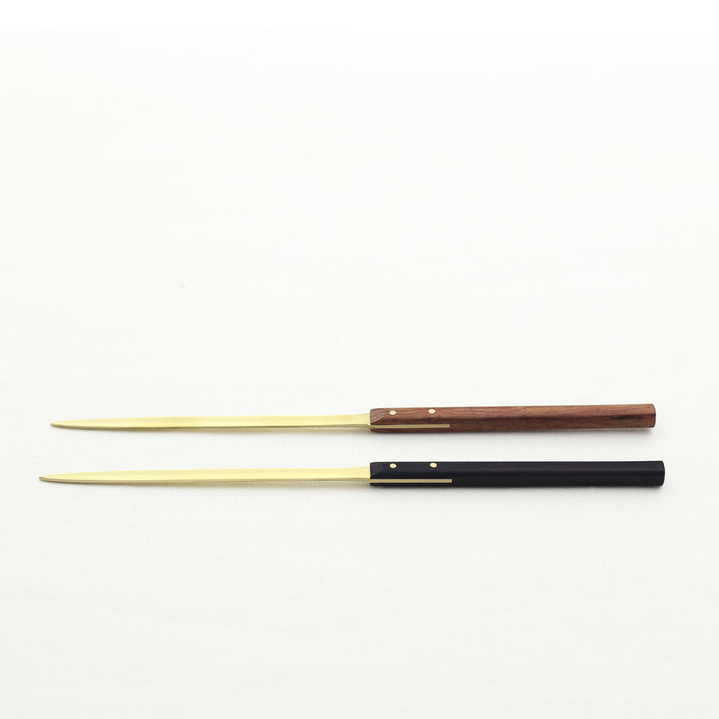 Japanese Artisan, Handcrafted, Handmade Brass letter opener, Wood,  Brassware, Homeware, Stationery, Beautiful Quality, Gifts, Made in Japan