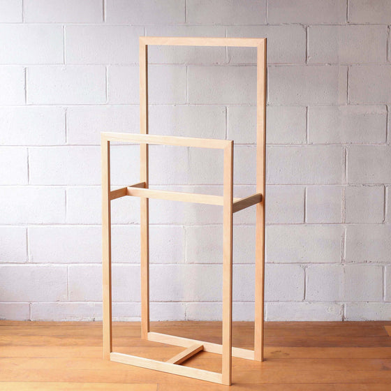 Clothes & Towel Throw Stand - Blonde