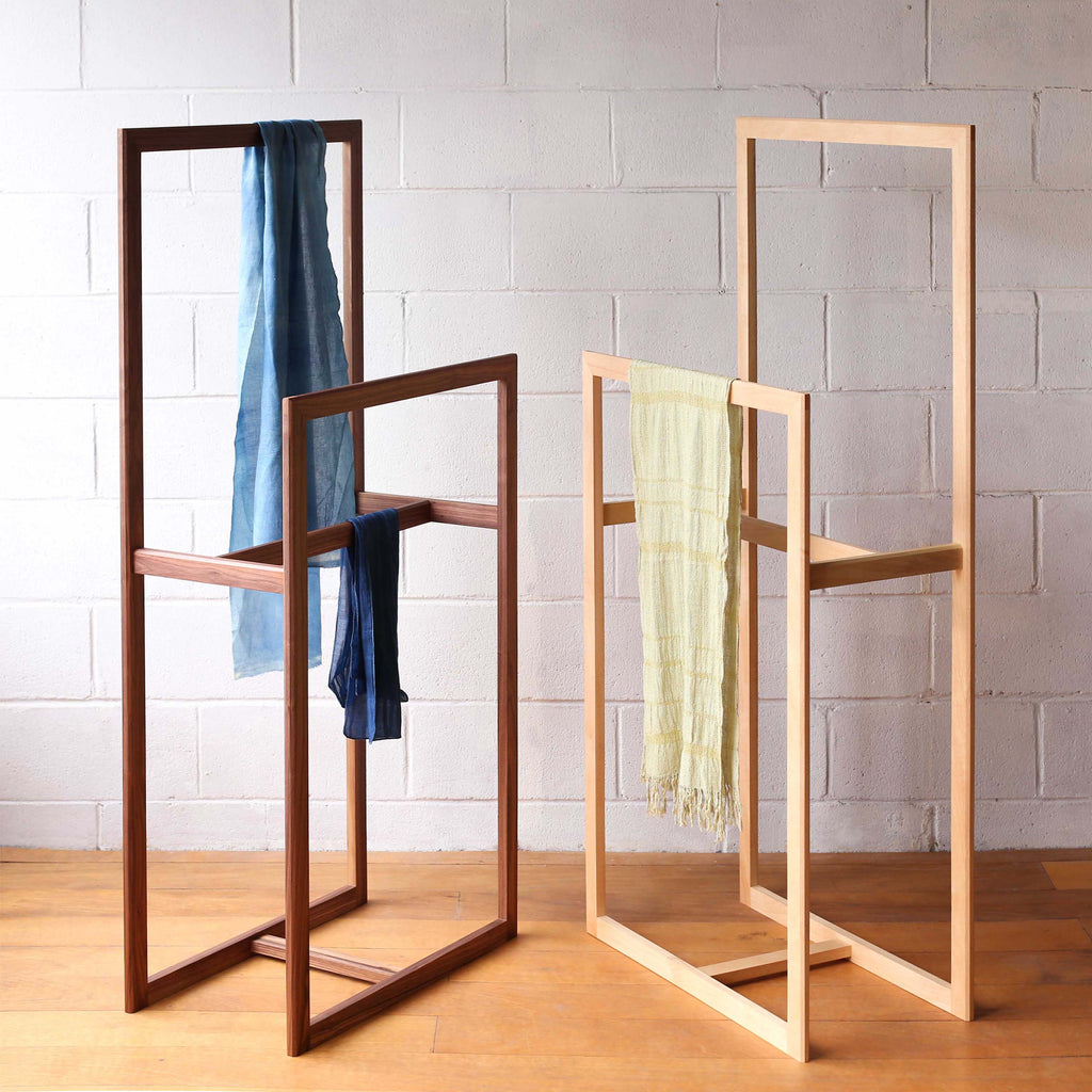 Clothes & Towel Throw Stand - Blonde